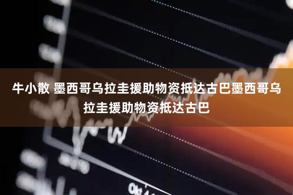 牛小散 墨西哥乌拉圭援助物资抵达古巴墨西哥乌拉圭援助物资抵达古巴